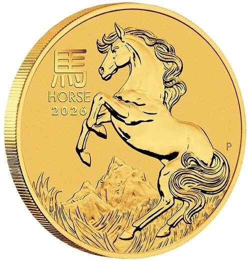 1 Unze Gold Lunar Serie III Pferd 2026 - Image 2