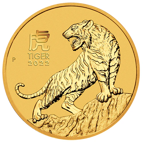 1/10 Unze Gold Lunar Serie III Tiger 2022