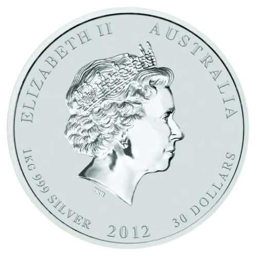1 Kilo Silber Lunar II Drache 2012 differenzbesteuert - Image 3