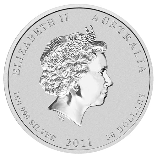 1 Kilo Silber Lunar II Hase 2011 differenzbesteuert - Image 2