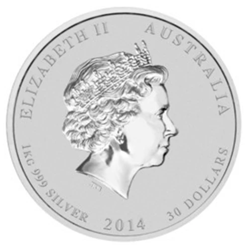 1 Kilo Silber Lunar II Pferd 2014 differenzbesteuert - Image 2