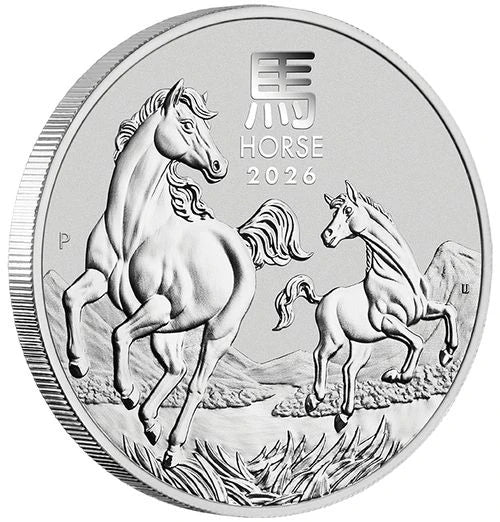 1 Unze Silber Lunar III Pferd 2026 - Image 2