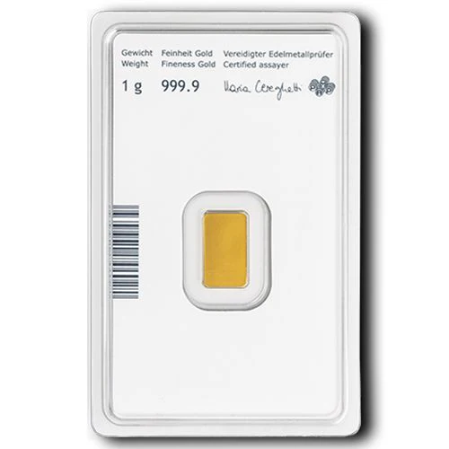 1g Gold Prägebarren Münze Österreich - Image 2