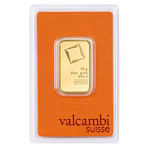 20g Gold Prägebarren Valcambi