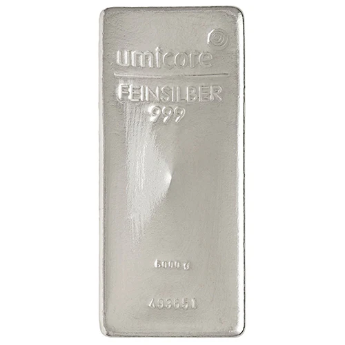 5 Kilo Silber Gussbarren Umicore
