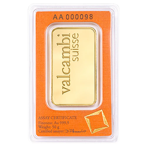 50g Gold Prägebarren Valcambi - Image 2