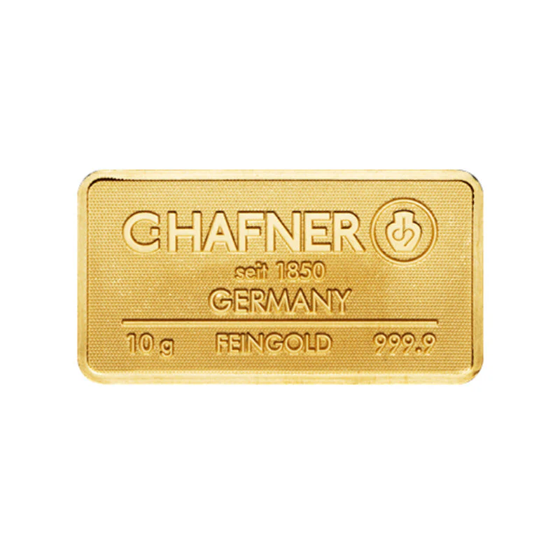 10g Gold Prägebarren C. Hafner - Image 3