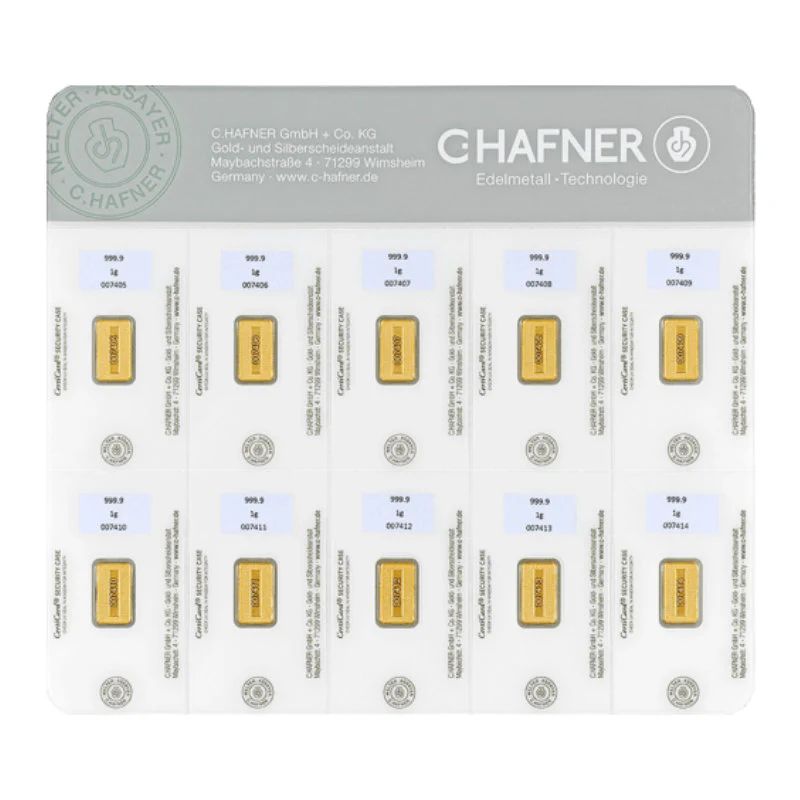 10x1g Gold Smartpack C. Hafner - Image 2
