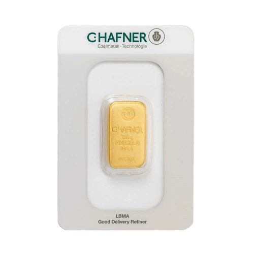 250g Gold Gussbarren C. Hafner