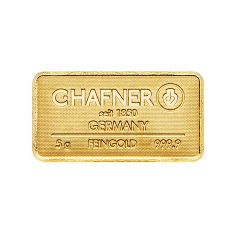 5g Gold Prägebarren C. Hafner - Image 3