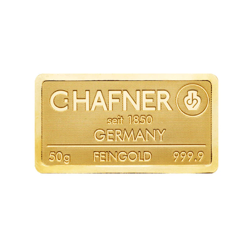 50g Gold Prägebarren C. Hafner - Image 2