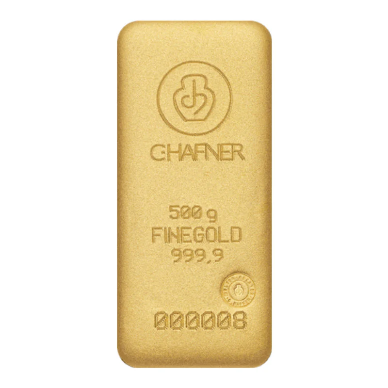 500g Gold Gussbarren C. Hafner - Image 3