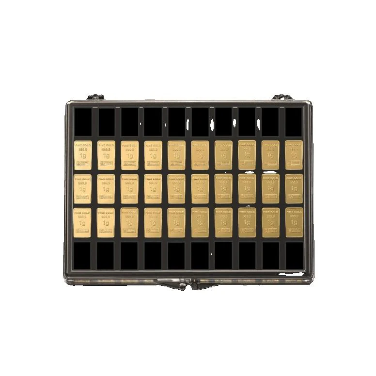 30x1g Gold UnityBar Collection Heimerle+Meule