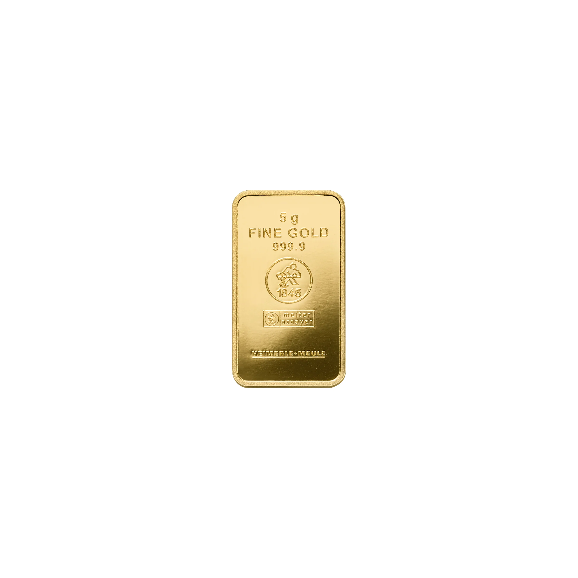 5g Gold Prägebarren Heimerle+Meule - Image 3