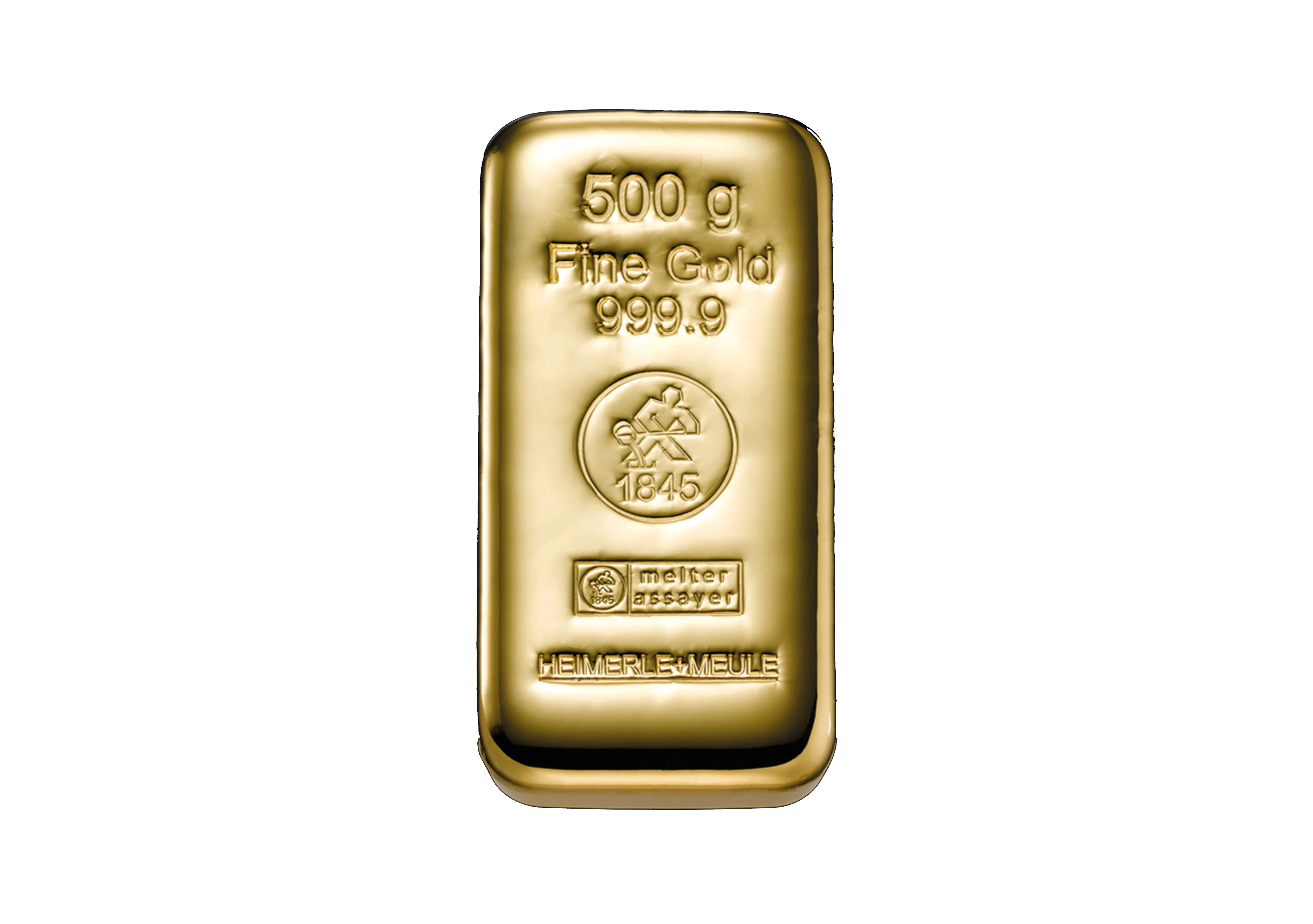500g Gold Gussbarren Heimerle+Meule