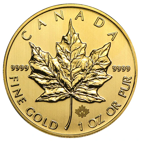 1 Unze Gold Maple Leaf diverse Jahrgänge