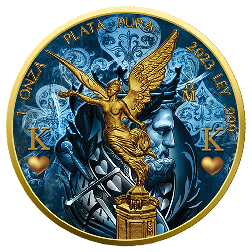 1 Unze Silber Golden Noir Libertad Der König 2023