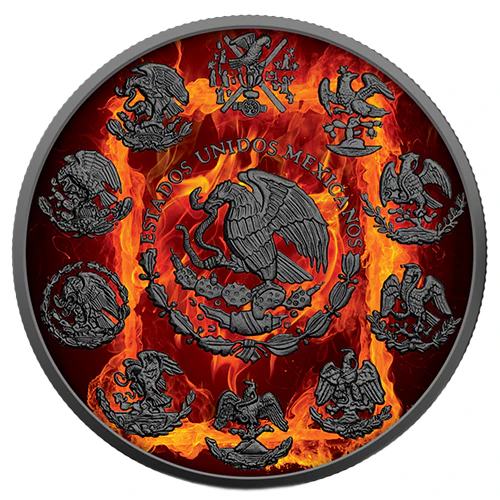 1 Unze Silber Golden Noir Burning Libertad 2023 - Image 2