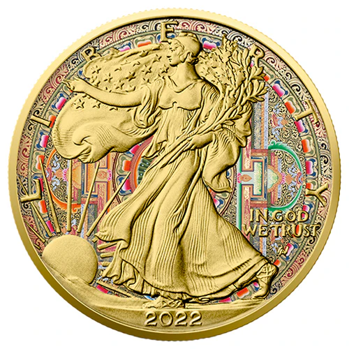 1 Unze Silber Eagle Circle of Life 2022