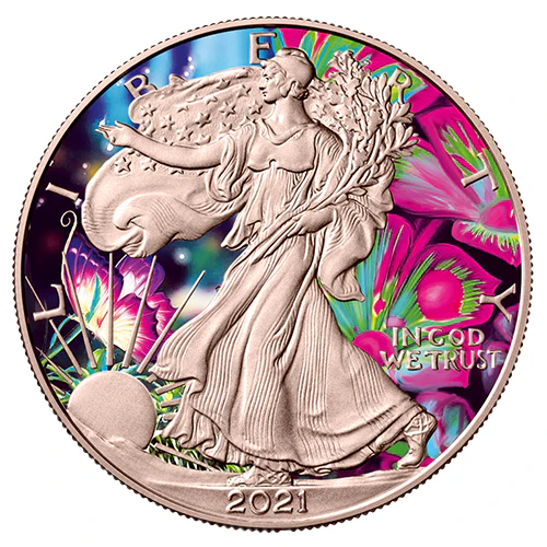 1 Unze Silber Eagle Der Schmetterling 2021