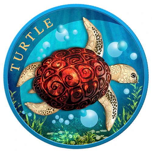 1 Unze Silber Hawksbill Sea Turtle 2022