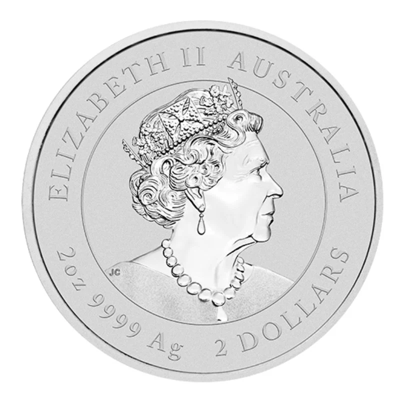 2 Unzen Silber Lunar Serie III Drache Coloriert 2024 differenzbesteuert - Image 2